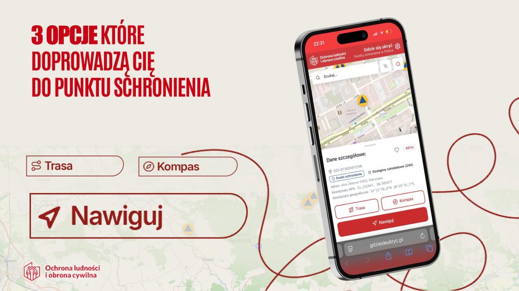 „Gdzie się ukryć” - praktyczne narzędzie zwiększające bezpieczeństwo obywateli