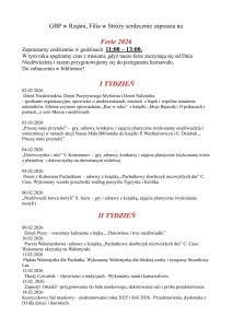 Ferie zimowe w Gminnej Bibliotece Publicznej w Rząśni, Filia w Stróży