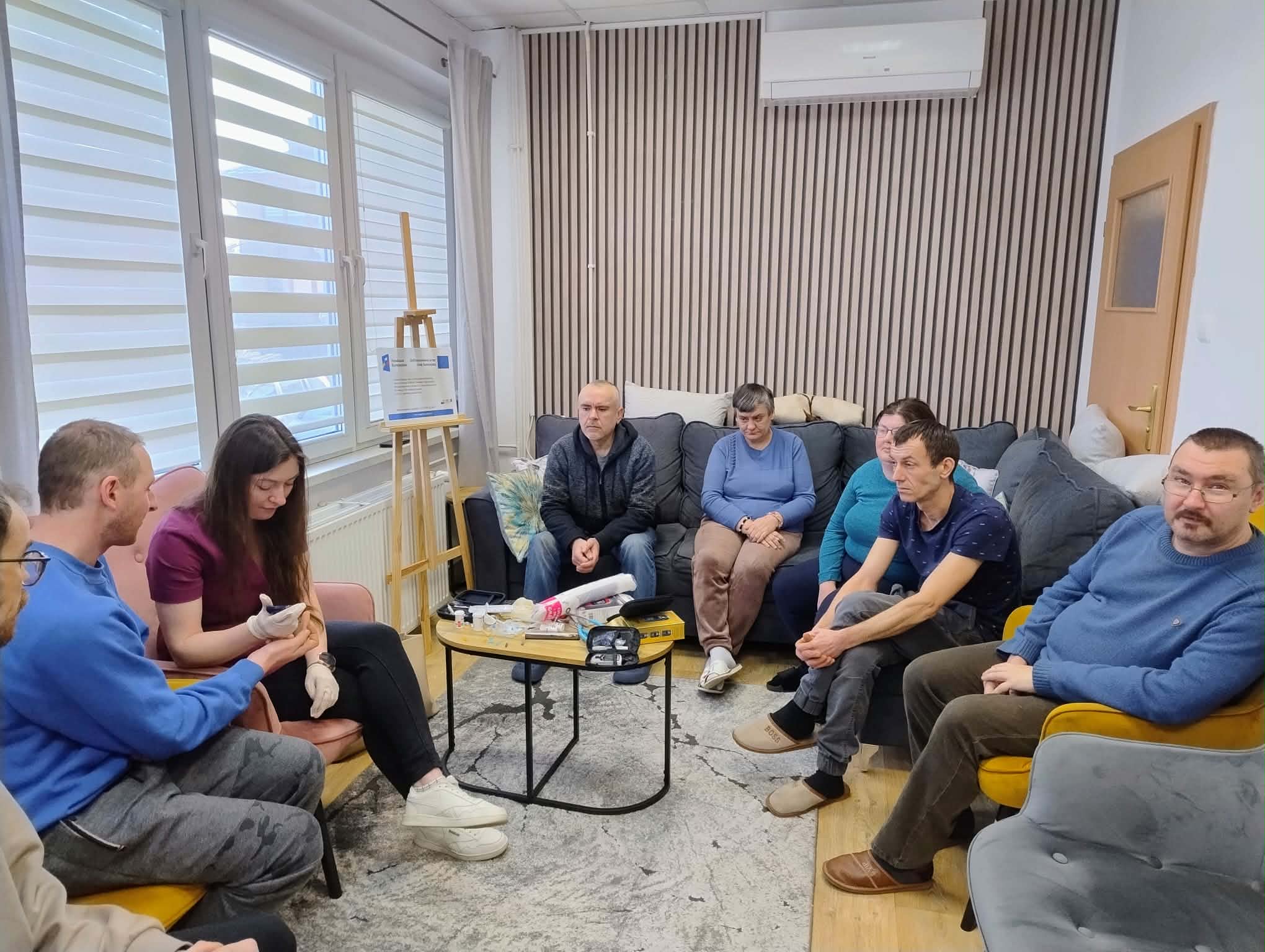 Spotkanie lekarza Ośrodka Zdrowia z uczestnikami Projektu „CUŚ w powiecie pajęczańskim”