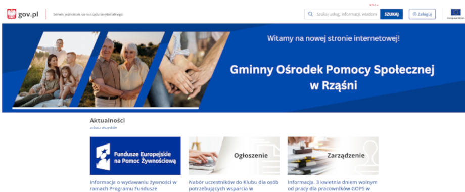 Zapraszamy na nową stronę internetową GOPS