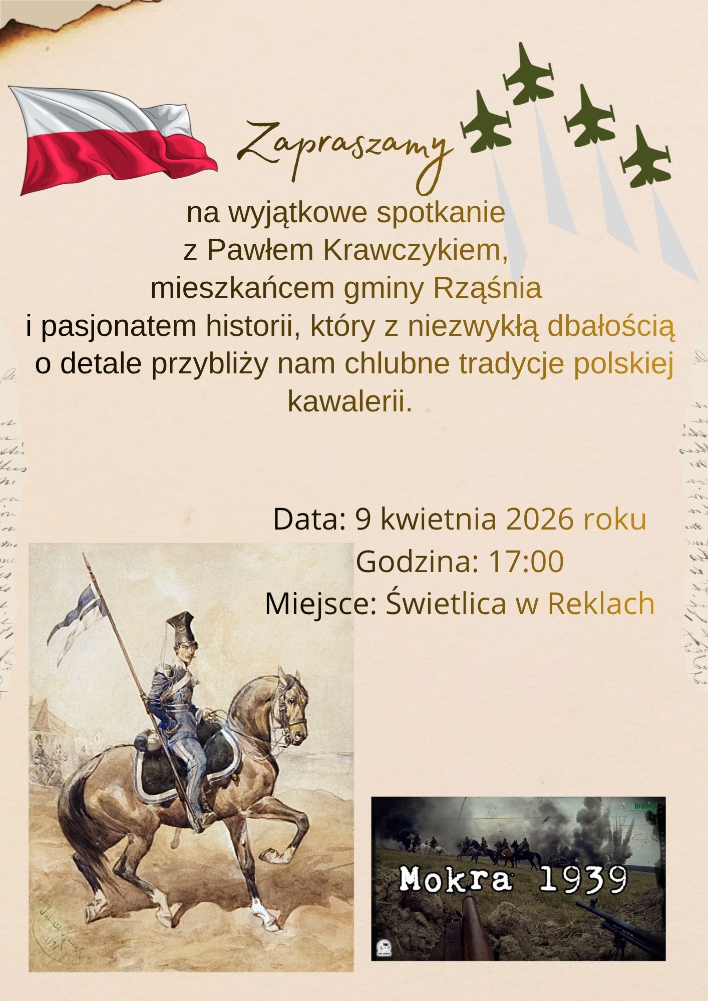 O historii polskiej kawalerii w Reklach