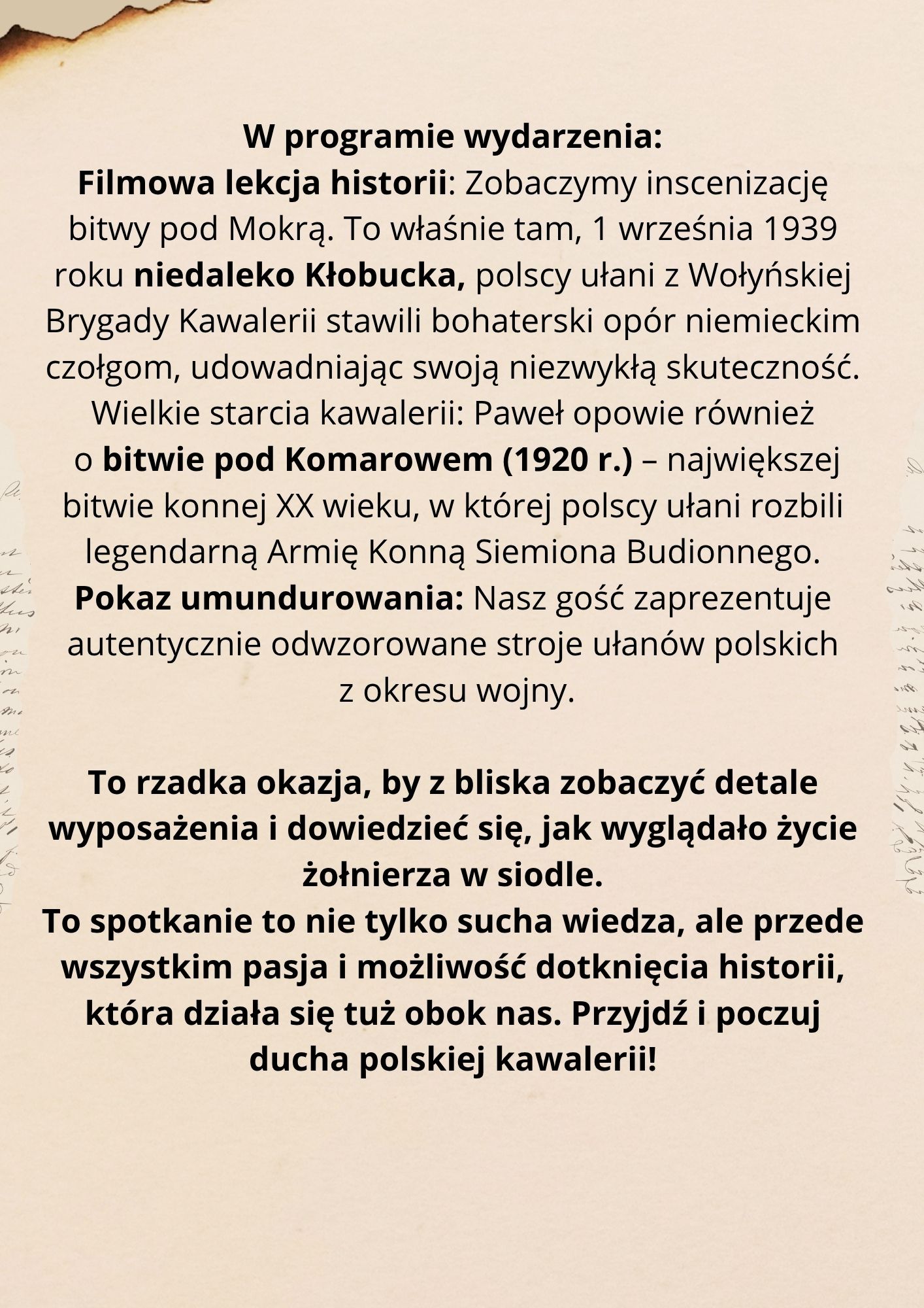 O historii polskiej kawalerii w Reklach