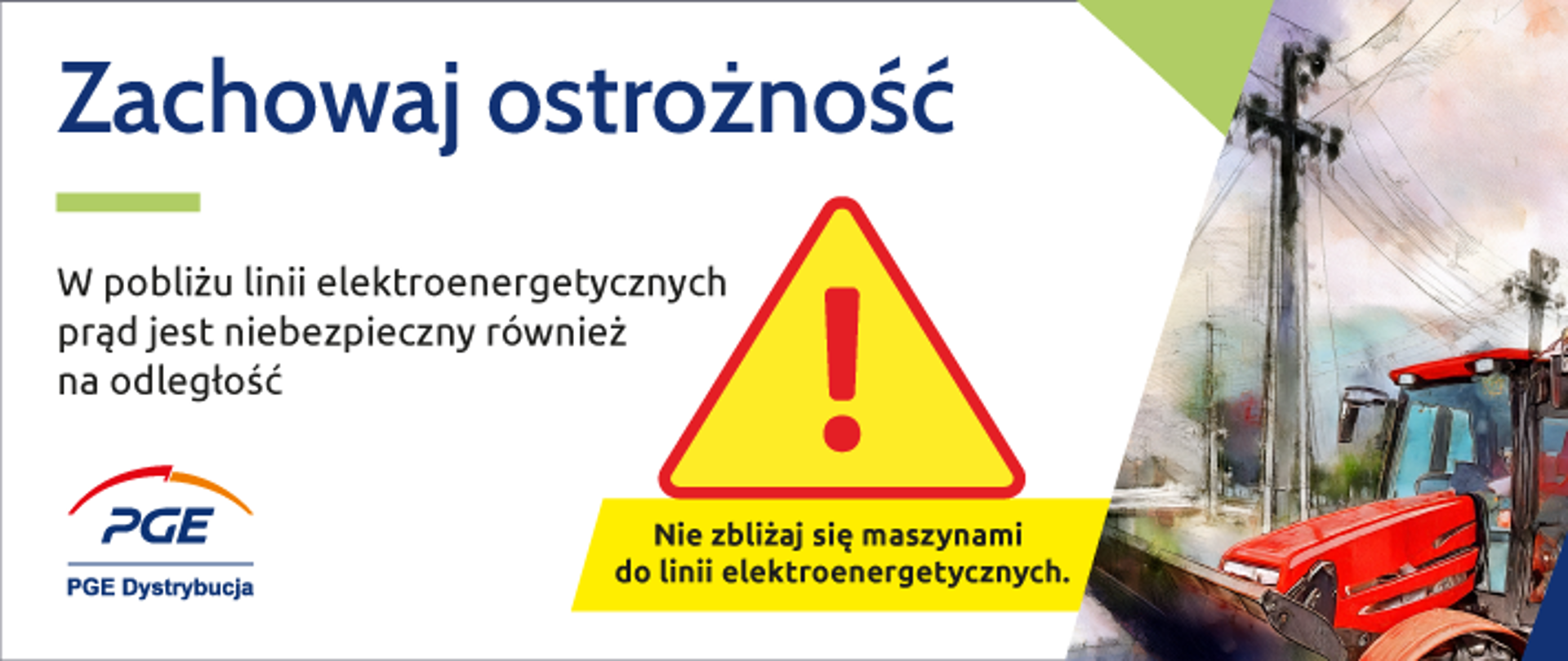 Bezpieczna praca w pobliżu linii energetycznych