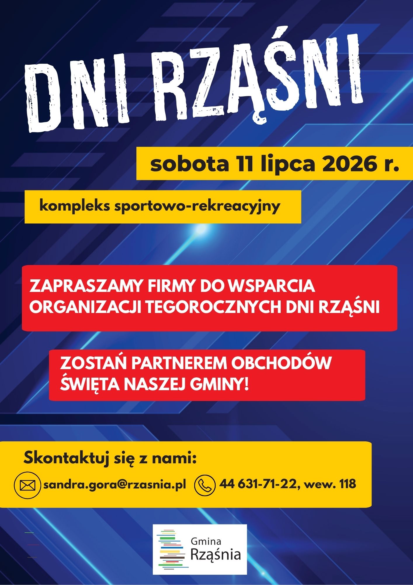 Zapraszamy do wsparcia tegorocznych Dni Rząśni
