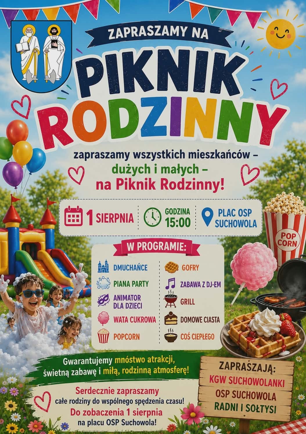 Zaproszenie na Piknik Rodzinny w Suchowoli