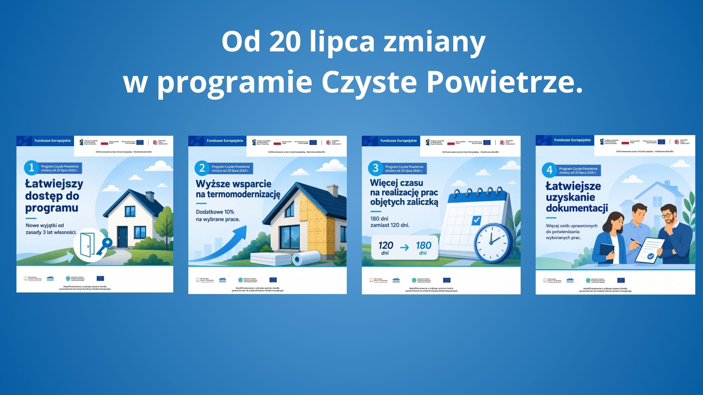 Zmiany w programie Czyste Powietrze. Od 20 lipca łatwiej skorzystasz z dotacji