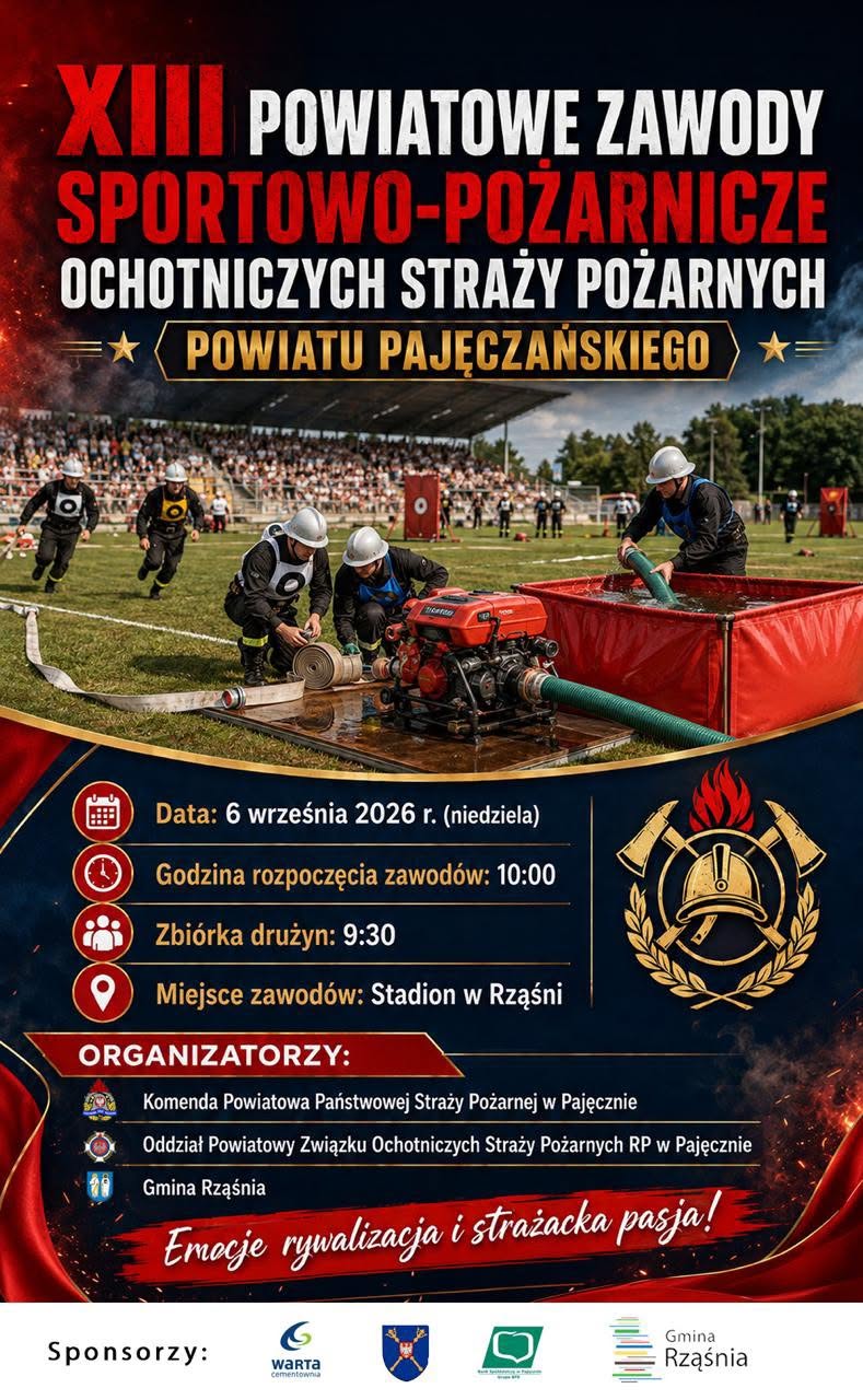XIII Powiatowe Zawody Sportowo-Pożarnicze OSP Powiatu Pajęczańskiego
