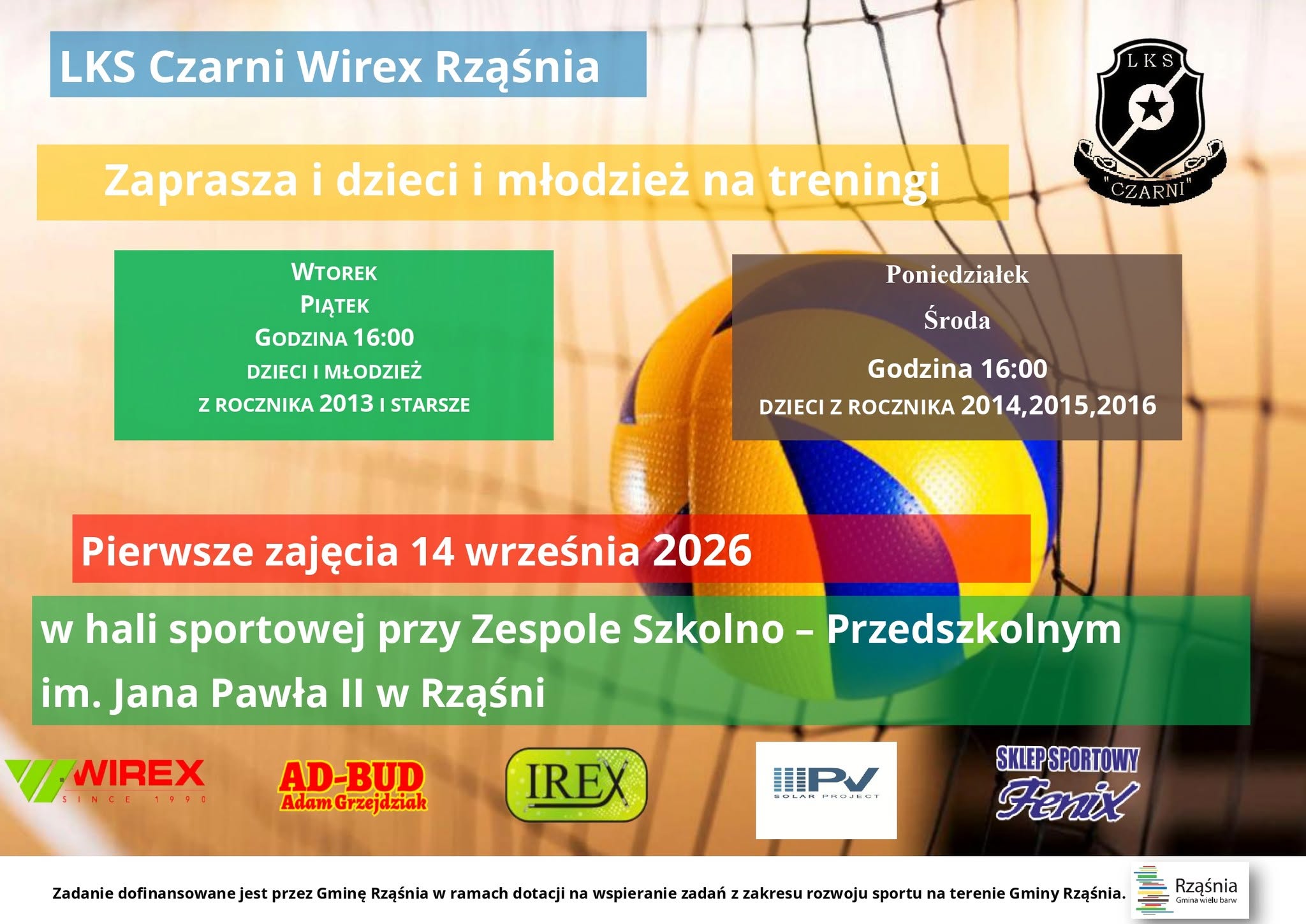 Treningi siatkówki dla dzieci i młodzieży